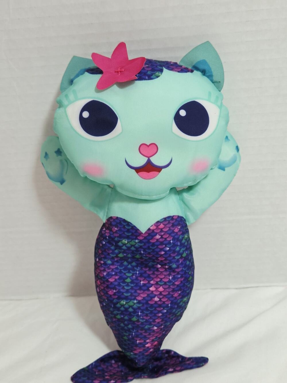 Gabby's Dollhouse MerCat Stuffed Animal Mermaid Cat Plush Soft Toy 8" Retired